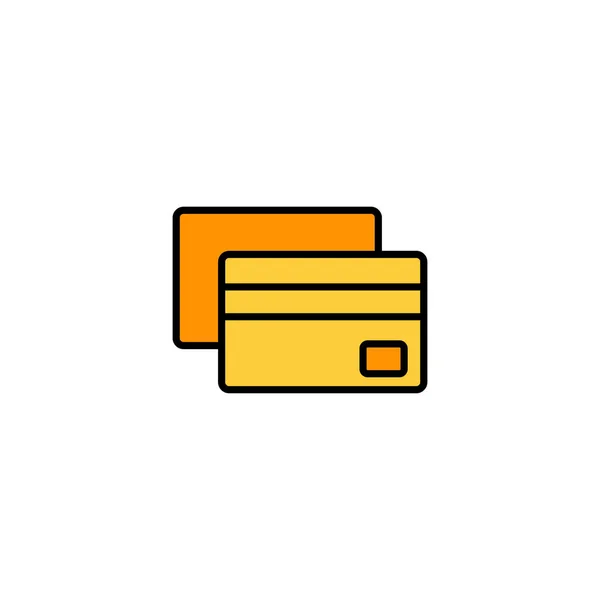 Credit Card Icon Vector Web Mobile App Credit Card Payment —  Vetores de Stock