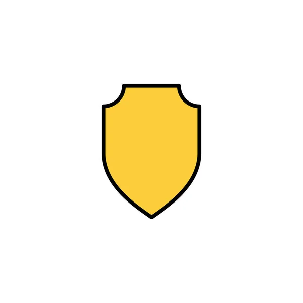 Shield Icoon Vector Voor Web Mobiele App Beschermingspictogram Veiligheidsteken Symbool — Stockvector