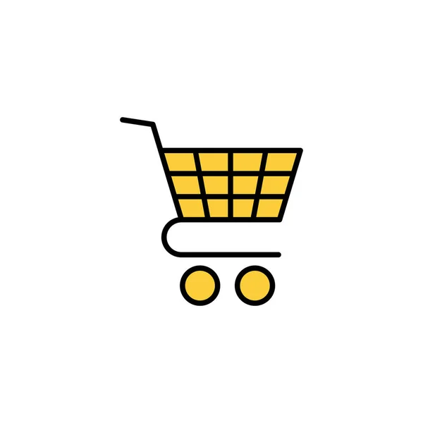 Shopping Icon Vektor Für Web Und Mobile App Warenkorbschild Und — Stockvektor