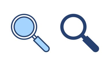 Simge vektörünü ara. Büyüteç işareti ve sembolü ara