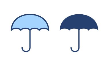 Şemsiye simgesi vektörü. şemsiye işareti ve sembol