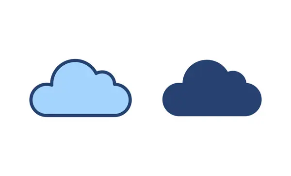 Vektor Ikon Mraků Znak Symbol Cloudu — Stockový vektor