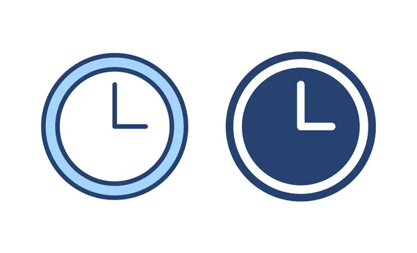 Clock Icon Vector Time Sign Symbol Watch Icon — Stock Vector