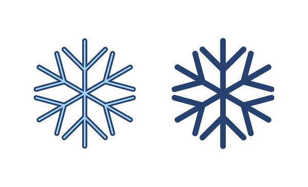 Schnee Icon Vektor Schneeflockenzeichen Und Symbol — Stockvektor