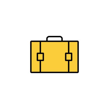 Briefcase icon vector for web and mobile app. suitcase sign and symbol. luggage symbol.