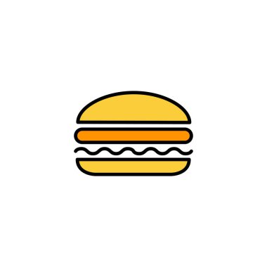 Burger icon vector for web and mobile app. burger sign and symbol. hamburger