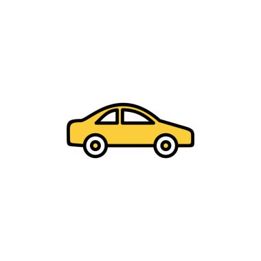Car icon vector for web and mobile app. car sign and symbol. small sedan