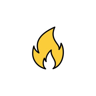 Fire icon vector for web and mobile app. fire sign and symbol