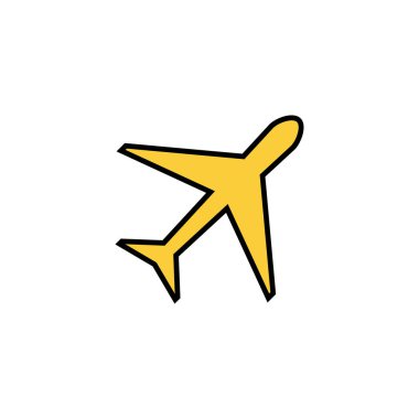 Web ve mobil uygulama için düzlem simgesi vektörü. Uçak işareti ve sembol. Uçuş taşıma sembolü. Seyahat işareti. uçak.