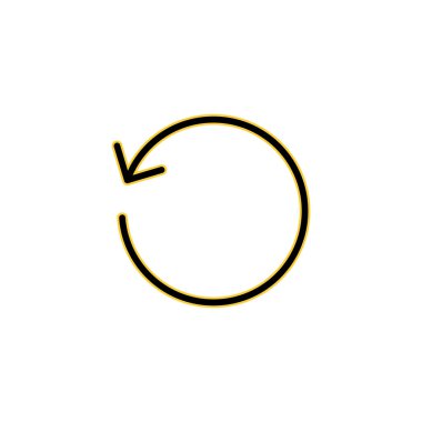 Web ve mobil uygulama için ikon vektörünü tazele. İşareti ve sembolü yeniden yükle. Simgeyi güncelle.