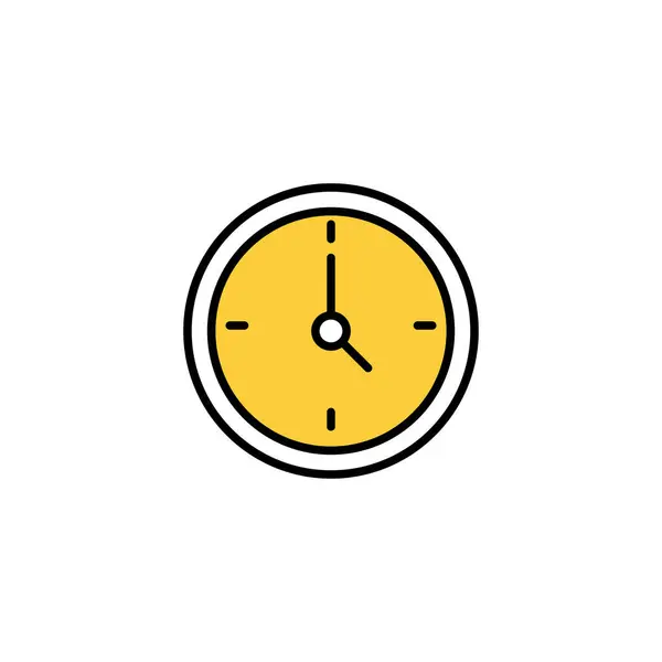 Clock Icon Vector Web Mobile App Time Sign Symbol Watch — Stock Vector