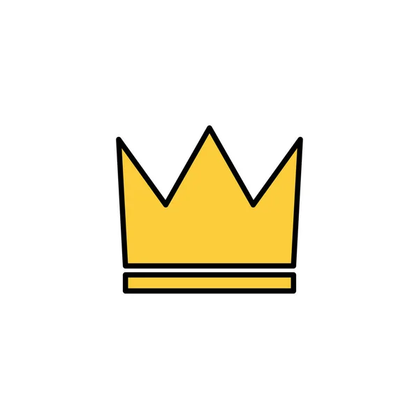 Crown Icon Vector Web Mobile App Crown Sign Symbol — 스톡 벡터
