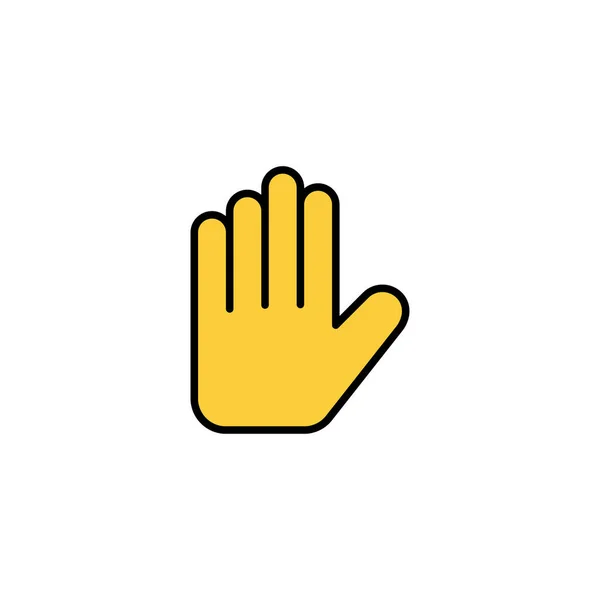 Hand Icon Vector Web Mobile App Hand Sign Symbol Hand — Stock Vector