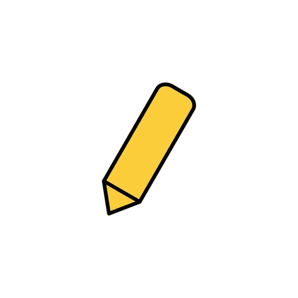 Wektor Ikony Ołówka Dla Aplikacji Internetowej Mobilnej Znak Symbol Pióra — Wektor stockowy