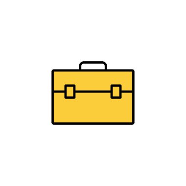 Briefcase icon vector for web and mobile app. suitcase sign and symbol. luggage symbol.
