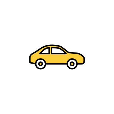 Car icon vector for web and mobile app. car sign and symbol. small sedan