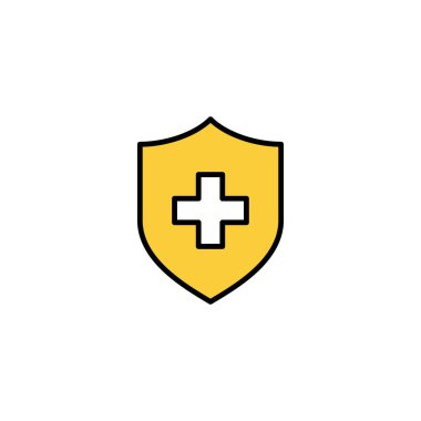 Health insurance icon vector for web and mobile app. Insurance document sign and symbol