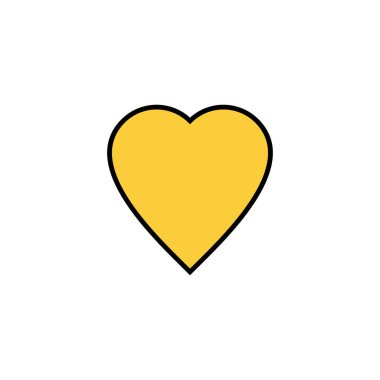 Web ve mobil uygulama için sevgi simgesi vektörü. Kalp işareti ve sembol. Simge vektörü gibi.