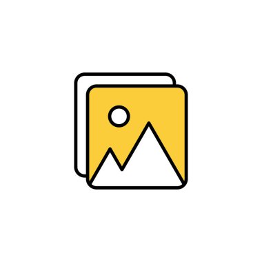 Web ve mobil uygulama için resim simgesi vektörü. Fotoğraf galerisi işareti ve sembol. resim simgesi