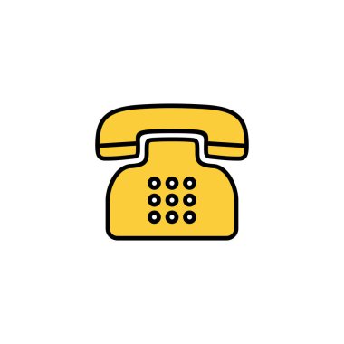 Web ve mobil uygulama için telefon simgesi vektörü. telefon işareti ve sembol