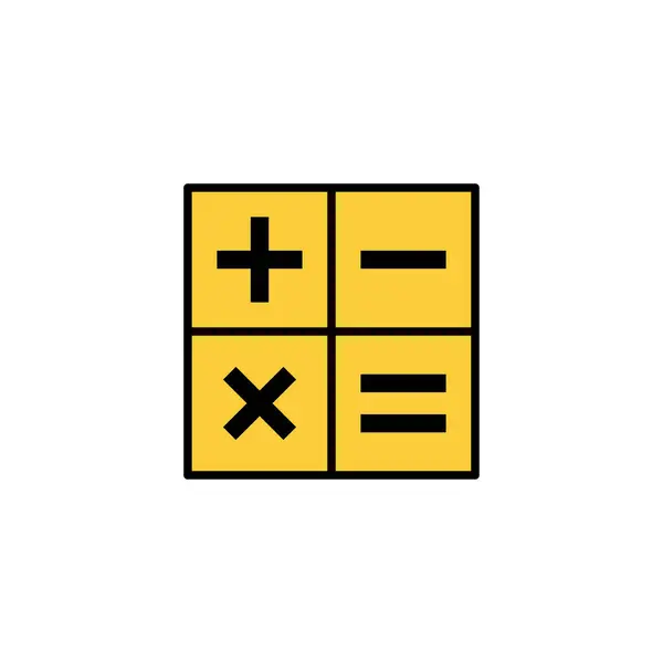 Вектор Значка Калькулятора Веб Мобільного Додатку Калькулятор Бухгалтерського Обліку Знак — стоковий вектор