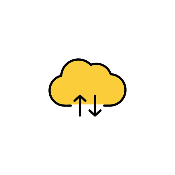 Cloud Icon Vector Web Mobile App Cloud Sign Symbol — 스톡 벡터