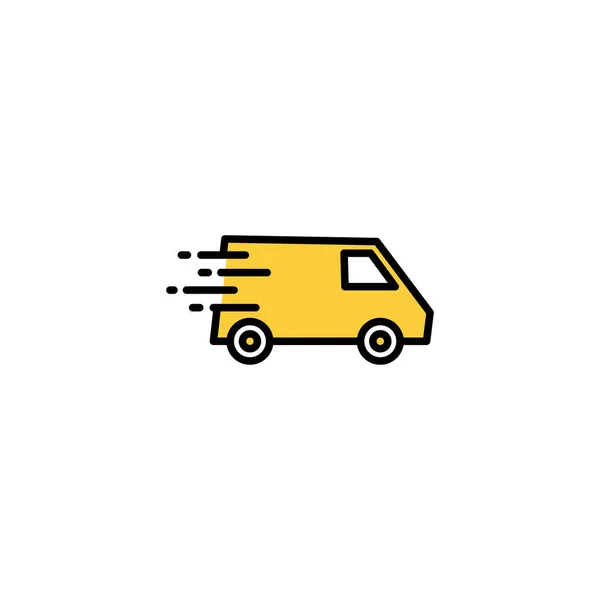 Delivery Truck Icon Vector Web Mobile App Delivery Truck Sign — Archivo Imágenes Vectoriales