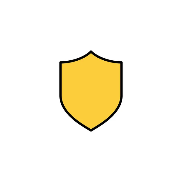 Вектор Значков Щита Веб Мобильного Приложения Значок Защиты Знак Безопасности — стоковый вектор