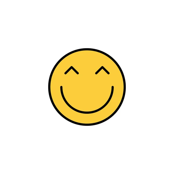 Smile Icon Vector Web Mobile App Smile Emoticon Icon Feedback — Stock Vector