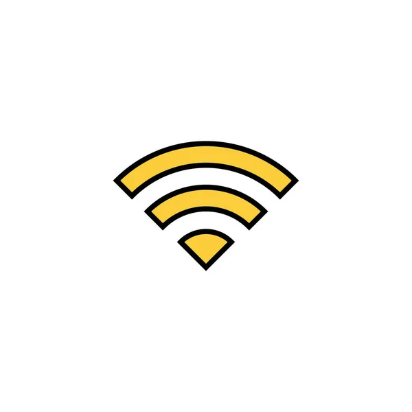 Вектор Иконок Веб Мобильного Приложения Знак Сигнала Символ Значок Беспроводной — стоковый вектор