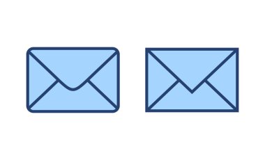 Posta simgesi vektörü. e-posta işareti ve sembol. E- posta simgesi. Zarf simgesi