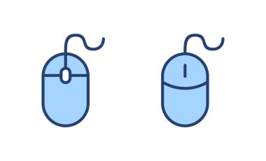 Fare simgesi vektörü. Tıklama işareti ve sembol. işaretleyici simgesi vektörü.