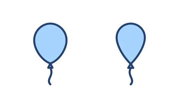Vecteur Icône Ballon Panneau Symbole Ballon Partie — Image vectorielle