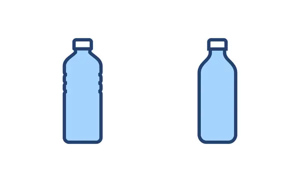 Bottle Icon Vector Flessenbord Symbool — Stockvector