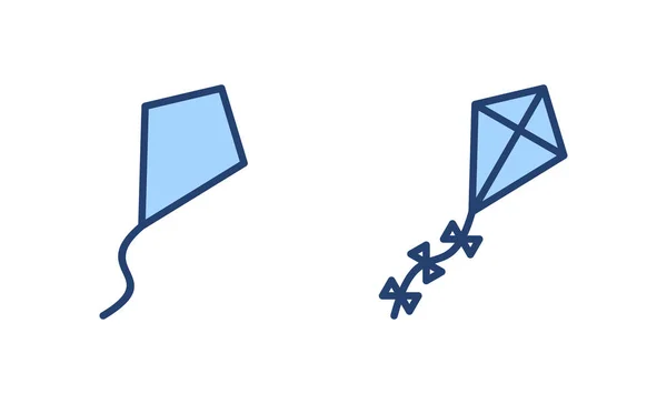 Kite Icon Vector Kite Sign Symbol — Stock Vector