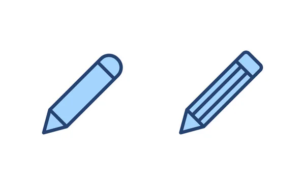 Vecteur Icône Crayon Signe Symbole Stylo Modifier Vecteur Icône — Image vectorielle