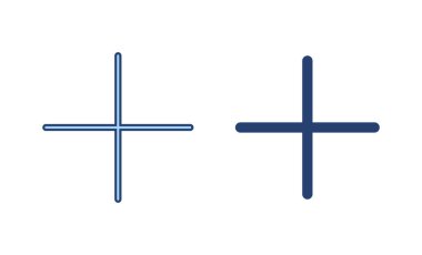 Artı simge vektörü. Artı işareti ve sembol ekle