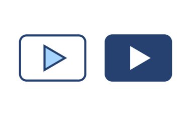 Simge vektörünü oynat. Düğme işareti ve sembolü çal