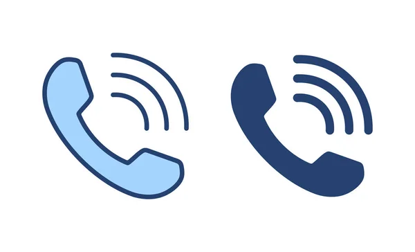 Chamar Vetor Ícone Sinal Telefone Símbolo Ícone Telefone Entre Contato —  Vetores de Stock