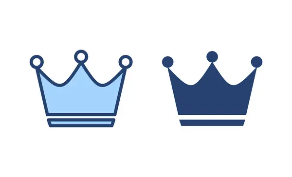 皇冠图标向量 冠名符号和符号 — 图库矢量图片