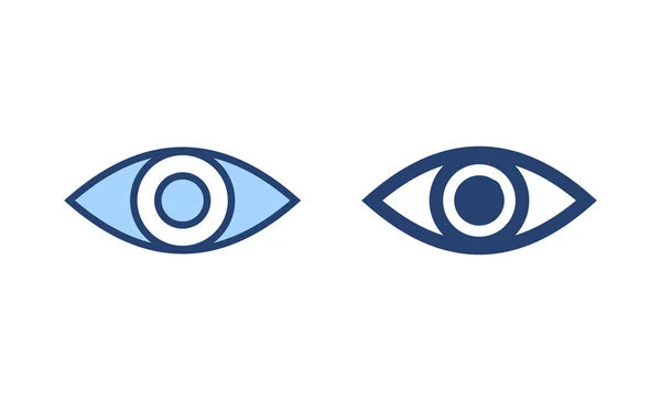 Icono Del Ojo Vector Signo Símbolo Ocular Icono Mirada Visión — Archivo Imágenes Vectoriales