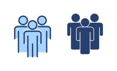 İnsanlar ikon vektörü. İmza ve sembol. Kullanıcı Simgesi vektörü