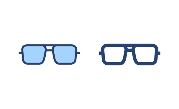 Icono Gafas Vector Signo Símbolo Gafas — Vector de stock