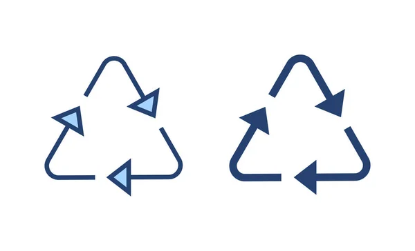 リサイクルアイコンベクトル リサイクル記号と記号 — ストックベクタ