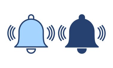 Çan simgesi vektörü. Web sitesi tasarımı için uyarı işareti ve sembol