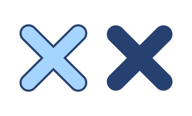 Simge vektörünü kapat. İşareti ve sembolü sil. çapraz işaret