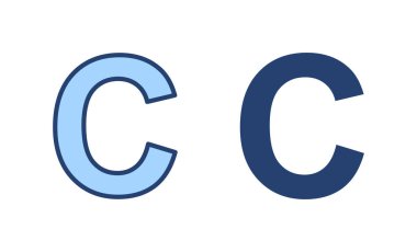Telif hakkı simgesi vektörü. telif hakkı işareti ve sembol