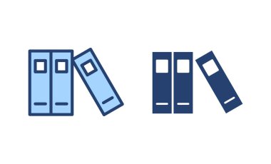 Kütüphane simgesi vektörü. eğitim işareti ve sembol