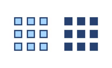 Menü simgesi vektörü. Web menü işareti ve sembol. Hamburger menüsü sembolü