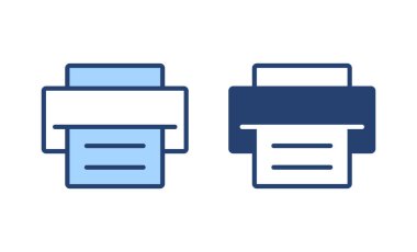 Simge vektörünü yazdır. yazıcı işareti ve sembol